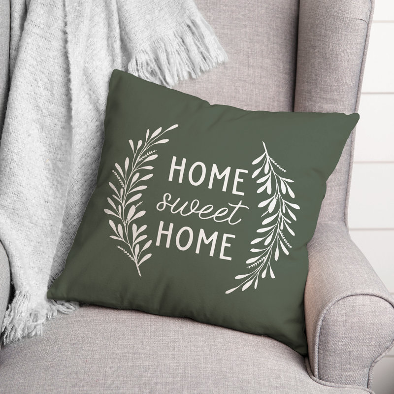 Sage Green 18" Square Indoor/Outdoor Reversible Throw Pillow