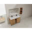 Meuble-lavabo moderne double, contreplaqué durable, style contemporain, parfait pour une salle de bain spacieuse