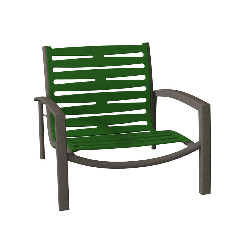 Chaise de patio South Beach EZ Span ™, Coquillage, Vinyle vert forêt