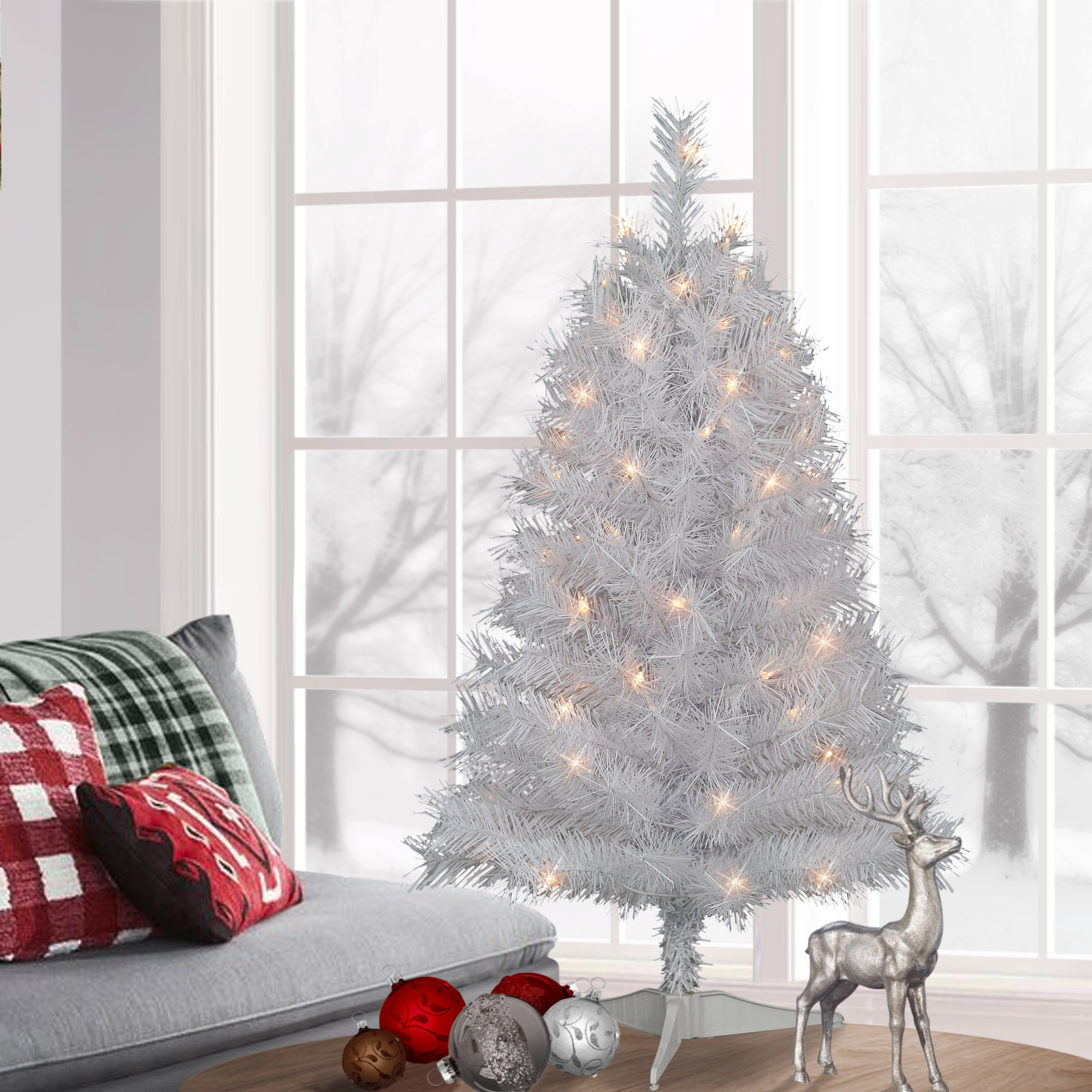 Guenot Lighted Artificial Fir Christmas Tree