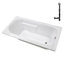 Baignoire de trempage en acrylique 66 po x 34 po, drain inclus-97544781