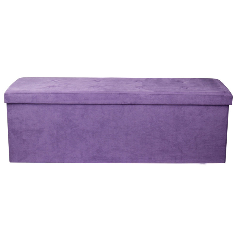 Repose-pieds avec rangement, Mauve