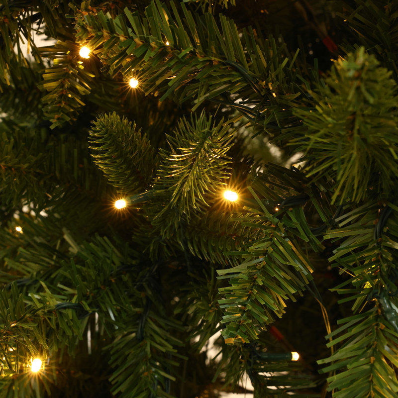 7' H Lighted Artificial Fir Christmas Tree