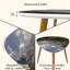 Ensemble de 2 tables basses gigognes triangulaires Sunrise Machu Picchu