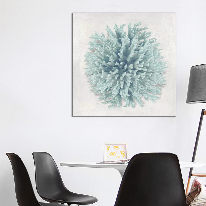 Coral Mint I 1 Piece Wrapped Canvas Wall Art, 93.98 cm H x 93.98 cm W
