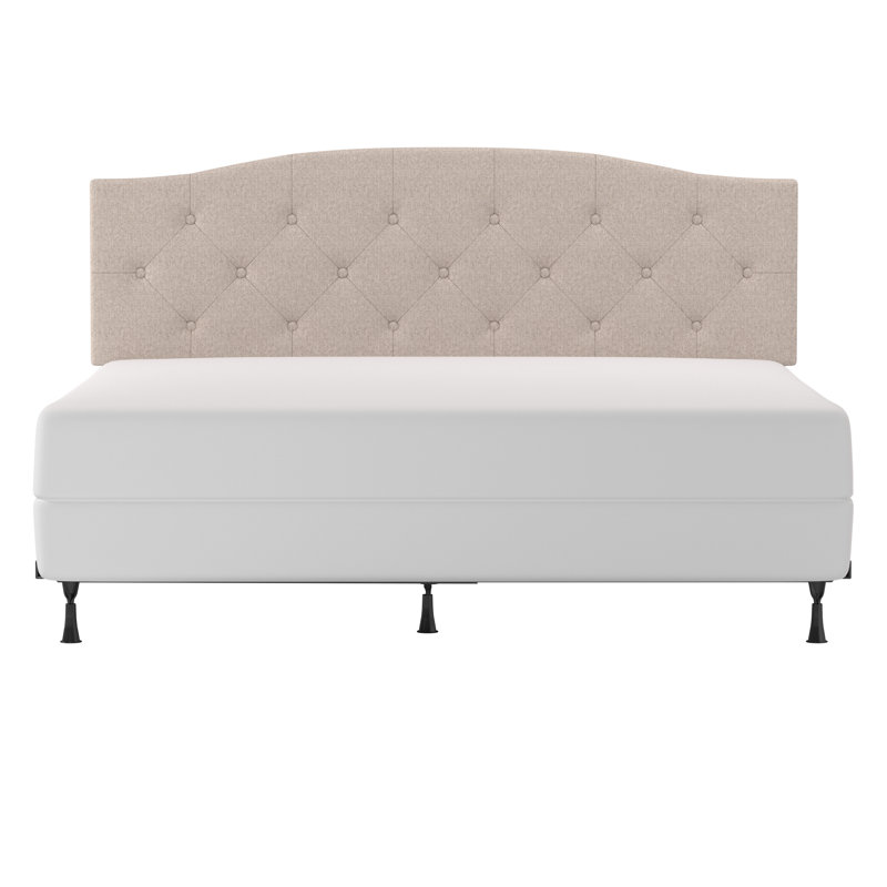 Tête de lit double capitonnée et ajustable Aveen, Très grand, Beige
