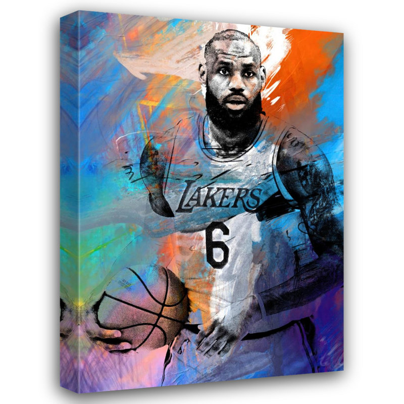 " Lebron James " by Stephen Chambers, 24" H x 20" W x 1.5" D