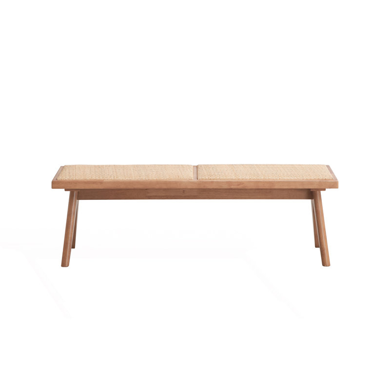 Banc en rotin sans dossier