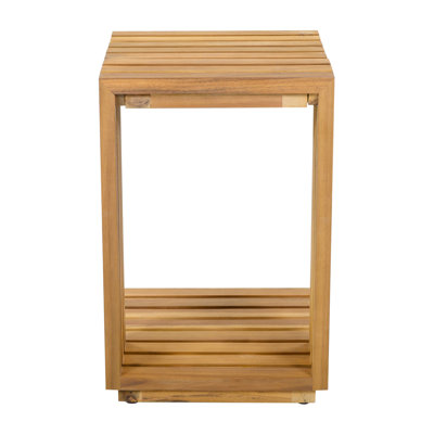 Ensemble de conversation d'extérieur surdimensionné 3 pièces avec deux fauteuils club et table d'appoint, structure en bois d'acacia, finition naturelle avec coussins beiges