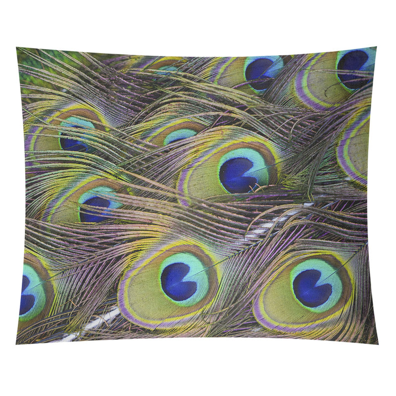 Tapisserie à plumes peacock Enrik, Intérieur, H 71 po x l 83,5 po