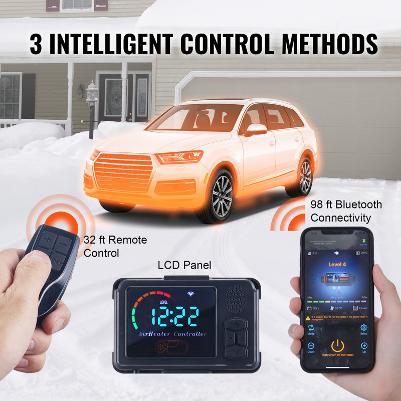 LCD tout-en-un 12V 8KW Bluetooth
