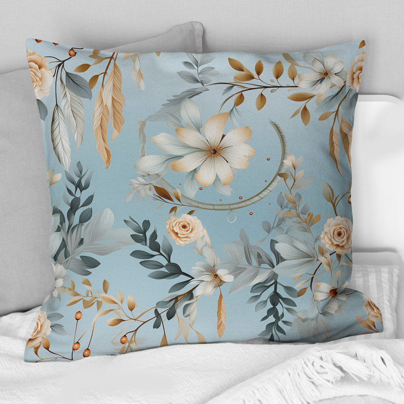 Coussin Blue Dreamcatchers, H 16 po x l 16 po