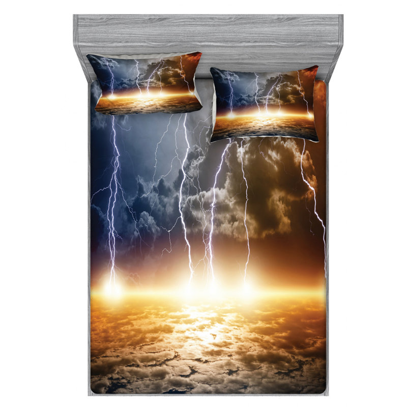 Microfiber Sheet Set, Full Sheet Set with Fitted Sheet