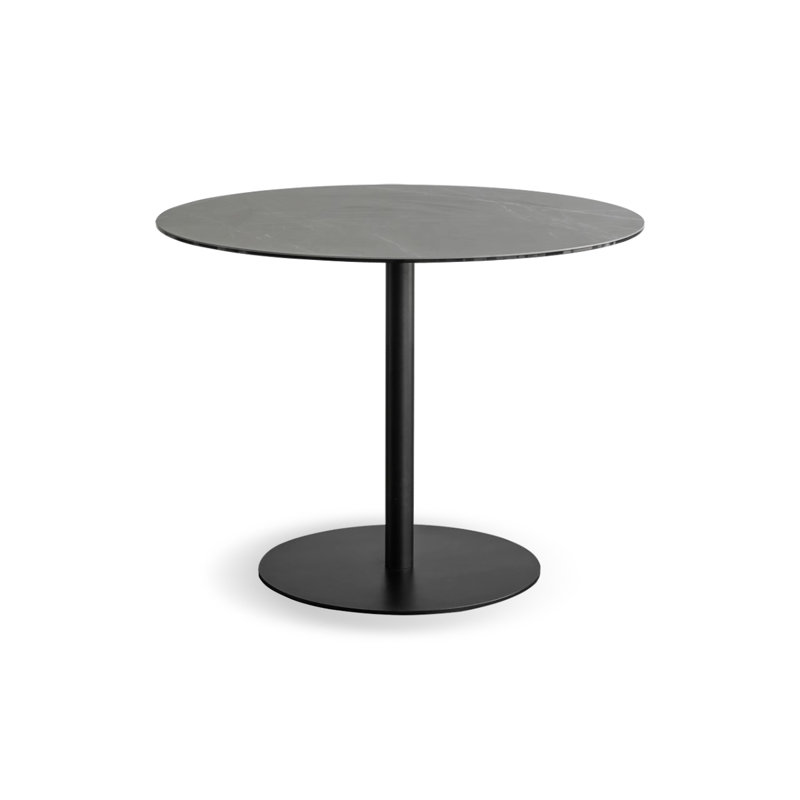 Black Round Sintered Stone Dining table