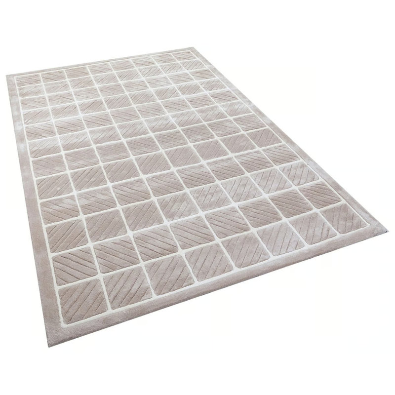 Viscose Geometric Indoor Rug, Rectangle 2 pi 11 po x 4 pi 11 po