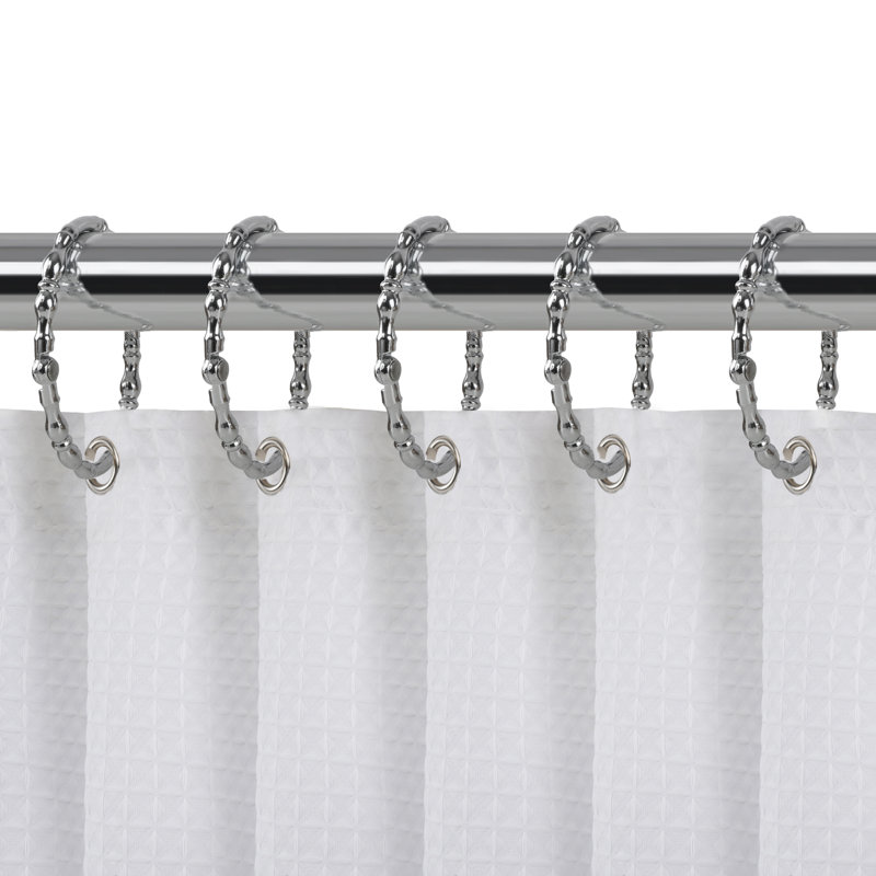 Chrome Zinc Alloy Shower Curtain Rings for Bathroom