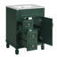 Meuble-lavabo de 24 pouces avec lavabo en céramique, conception compacte pour petits espaces et style français élégant-117193950