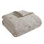Ensemble d'édredon en coton damassé taupe 3 pièces Camille-95240354