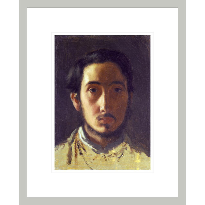 «Degas Self Portrait» par Edgar Degas, impression giclée sur cadre, 16.75" H x 13.6" W