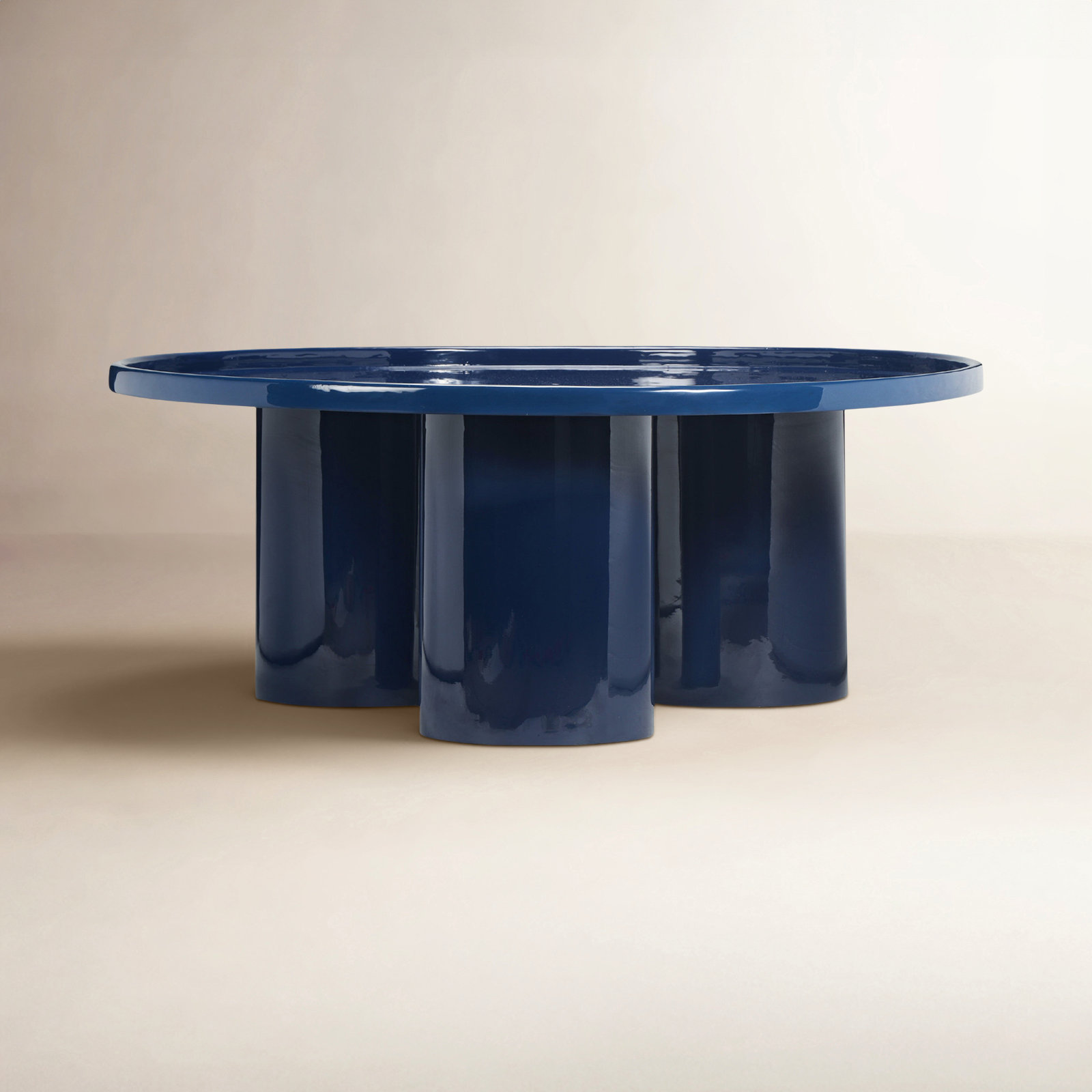 Isthia Single Coffee Table, Navy