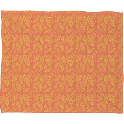 Fall Leaves Pattern Throw