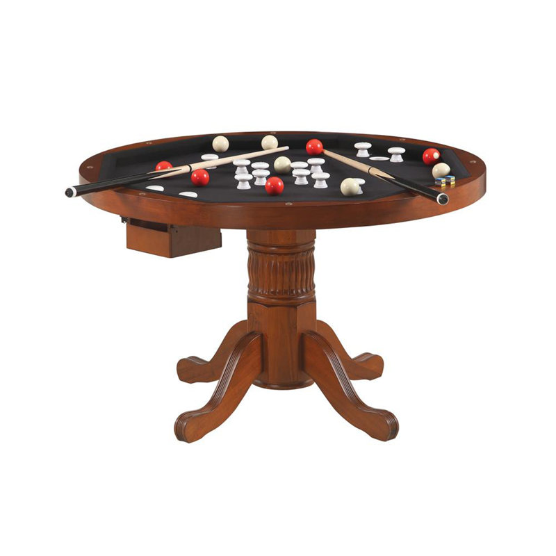 Table de poker pour 4 joueurs Floran Cdecor Home Furnishings 47,25 ", Châtaigne