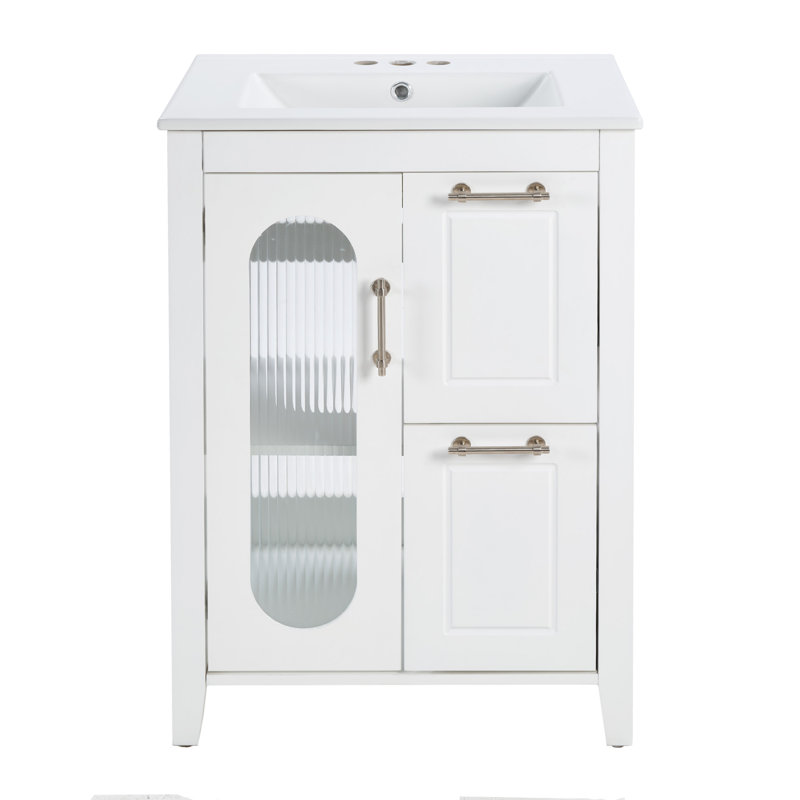 Pelaga 24 Inch Bathroom Vanity With Sink, White