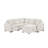 84.7" Sectional Sofa Convertible Pull-out Sofa Bed L-shaped Sofa U-shaped Sofa with a Movable Storage Ottoman for Living Room-1015779762