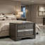 Table de chevet Matrix - gris