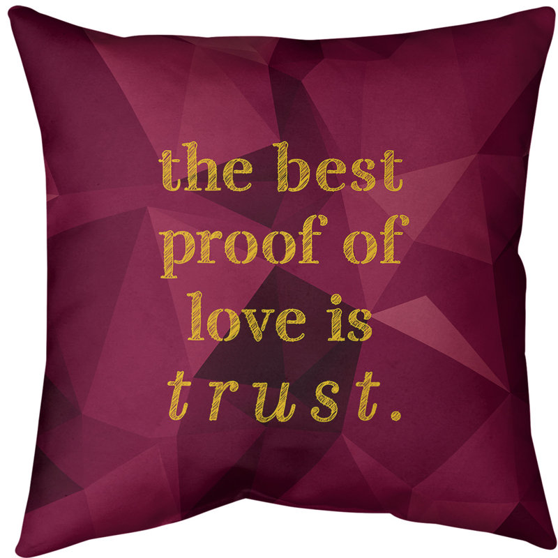 Coussin de sol pierres précieuses Love & Trust, H 28 po x l 28 po, Spinelle / or