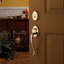 Logan Handleset with Double Cylinder Deadbolt and Door Lever and Rosette
