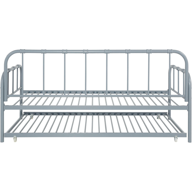 Ruddock Metal Bed, Grey