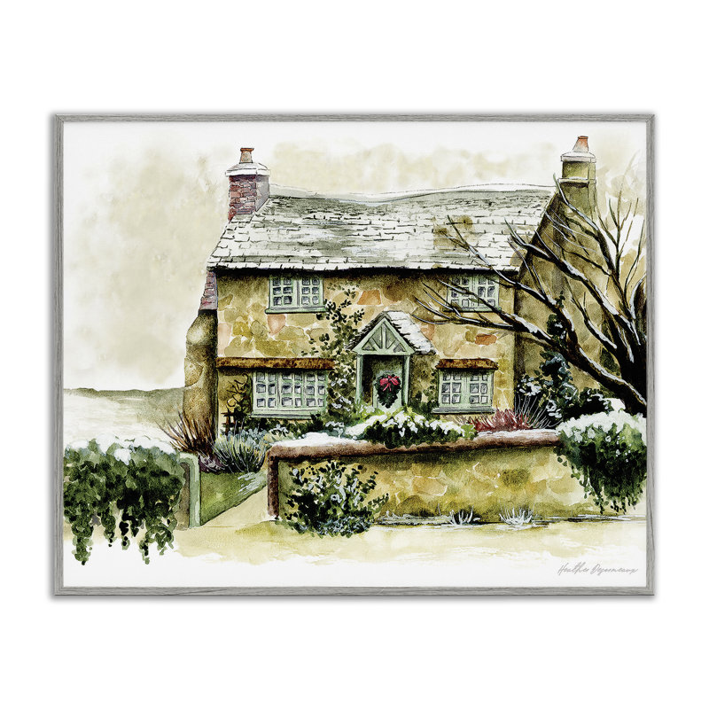 Peinture anglaise, giclée, encadrée par Heather Desormeaux, H 11 po x l 14 po, Estampe numérique Farmhouse