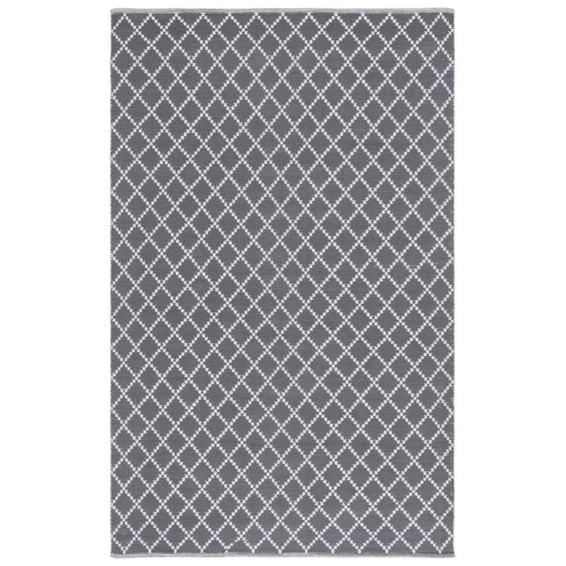 Breckenridge Flat Weave Cotton Geometric Rug, Rectangle 5' x 8'