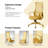 High Back Ergonomic Mesh Office Chair with Adjustable Lumbar Support, Rocking Function, Swivel Task Chair for Home Office, Computer Desk & Study Room-129963515-129963516