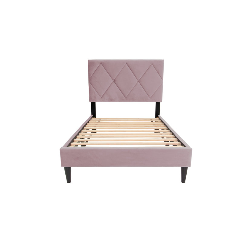 Twin Bed, Super Single, Light Pink