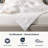 Delara 3-in-1 Down Alternative Duvet Inserts - 150 + 350 GSM Snap Together for 500 GSM Winter Warmth, GOTS Certified Organic Cotton Shell, 300TC Sateen, Baffle Box, 8 Snap Tabs, Hypoallergenic - King 108"×92"-681897626