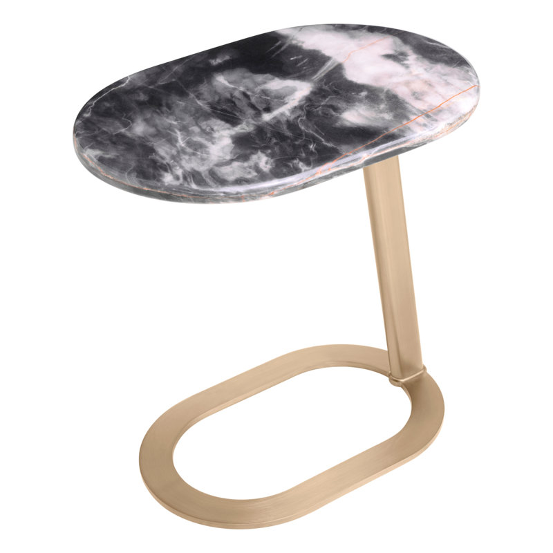 Oyo Marble End Table, Black