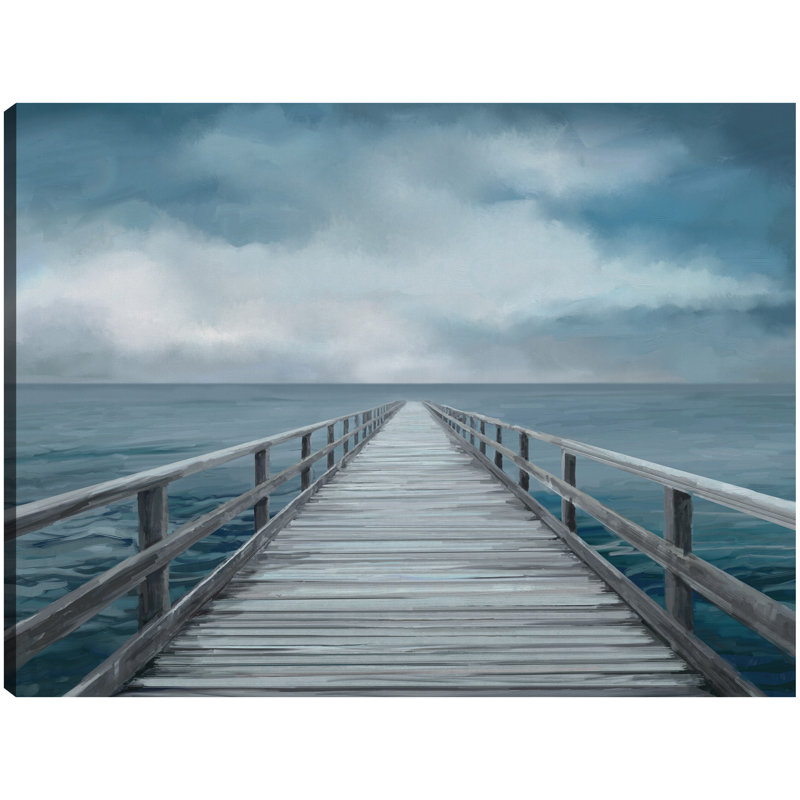 «Blue Horizon» par Studio Arts, reproduction d'art sur toile, H 27 po x l 36 po