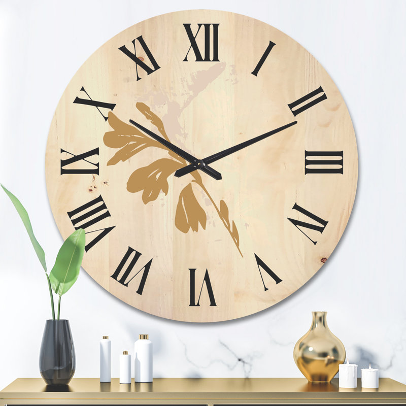 Horloge murale Minimal Botanical Design, Grand