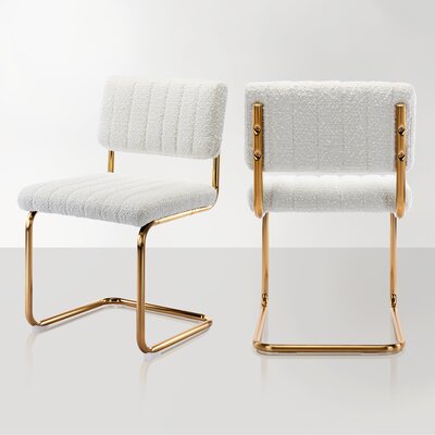 Corrigan Studio® Aveon Boucle Upholstered Dining Chair & Reviews | Wayfair