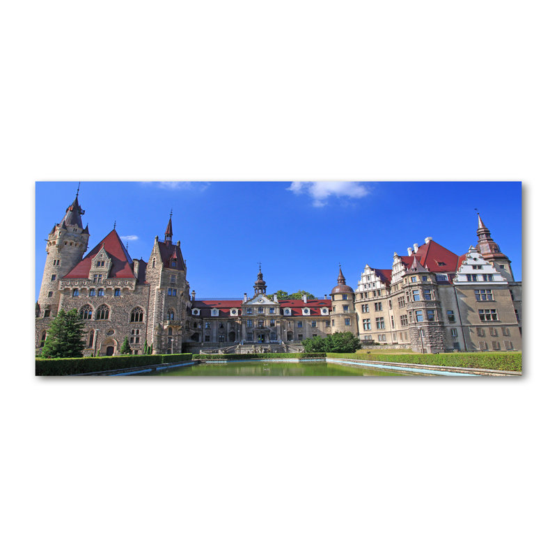 Castle Of Moszna Poland - Wrapped Canvas Print