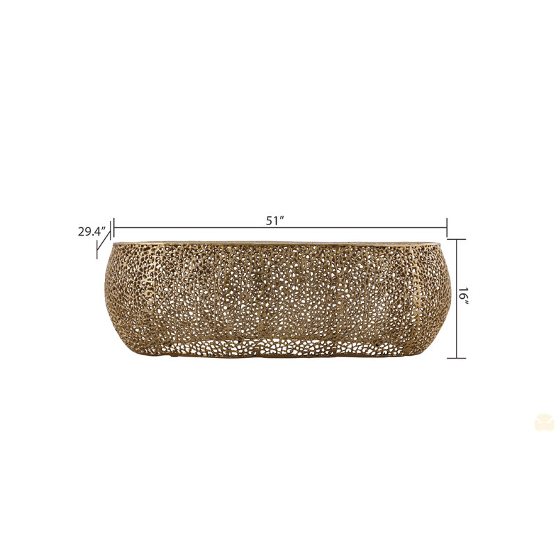 Table basse ovale