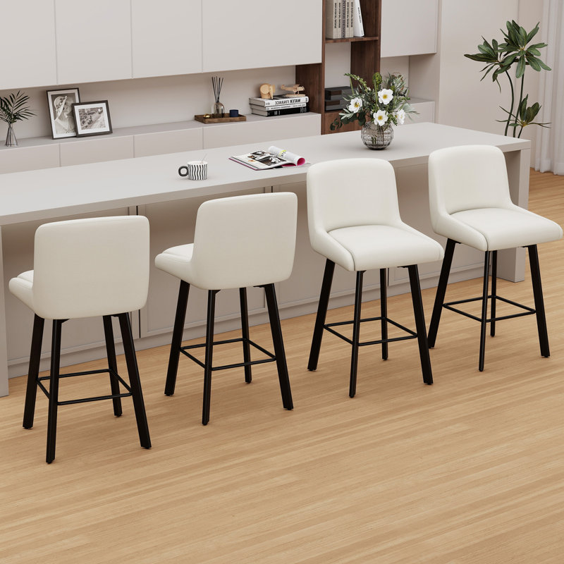 Tabouret de bar 26 po H, 4, Beige, Tabouret de bar = siège d'une hauteur de 26 po 