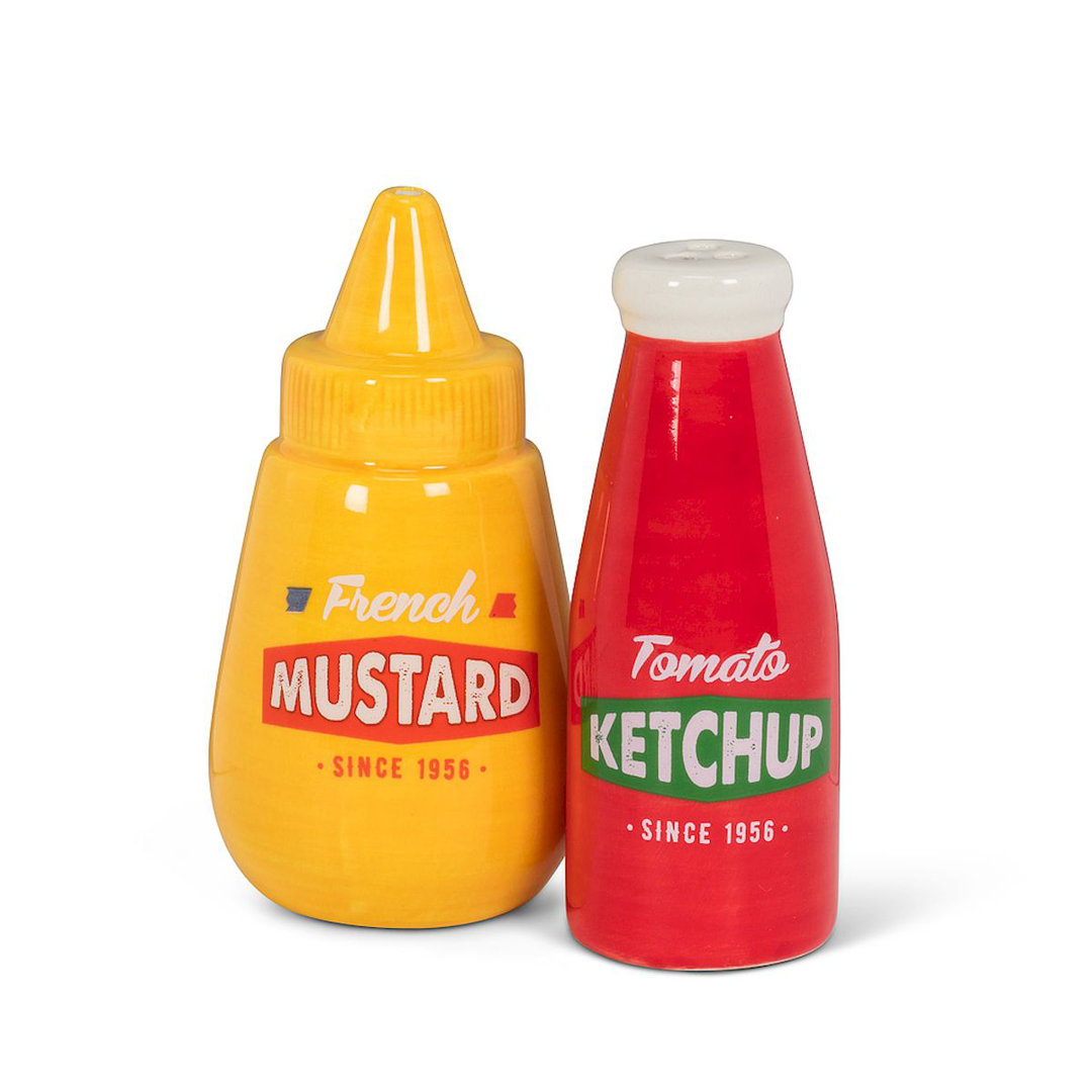 Mr. MJs Ketchup and Mustard Salt and Pepper Shaker Set Mr. MJs