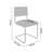 Set of 2 Armless Rattan Dining Chairs, Soft Teddy Fleece Upholstered Kitchen Chairs with Woven Back & Sturdy Gold Metal Legs - Space-Saving Seating for Dining Room, Breakfast Nook & Restaurant, White-304931876-291651465