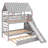 Twin Over Twin Bunk Bed With Trundle And Slide-1290395700