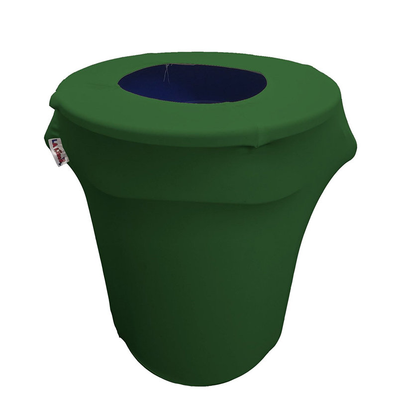 Housse pour poubelle extensible en élasthanne, Vert émeraude