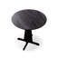 Table de salle à manger ronde noire en bois massif-755512193-755512195