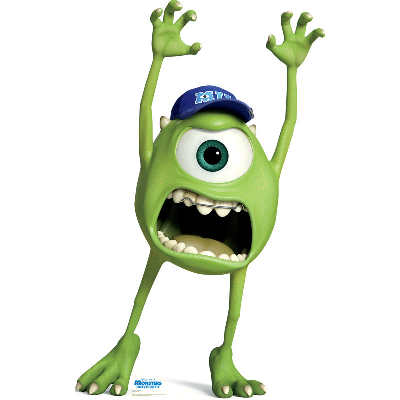 Life-Size Green Cardboard Standup of Mike Wazowski